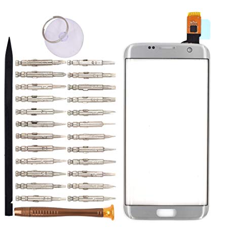 Goodyitou Touch Screen Glass Digitizer Replacement for Samsung Galaxy S7 edge/G935F/G935FD/G935W/G9350(Silver)