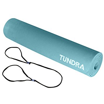 Tundra EZ Yoga Mat, Extra Long And Thick, Carrying Strap, Non-Slip, Eco Friendly, Lightweight, Great For Pilates And Floor Exercise.