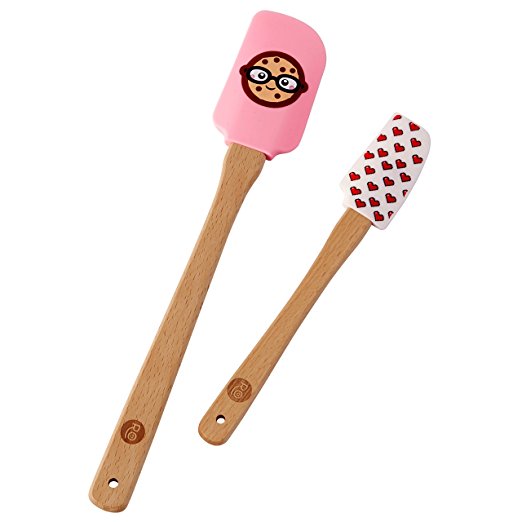 ROSANNA PANSINO Wilton Nerdy Nummies Silicone Spatulas, 2-Count Silicone Spatula Set