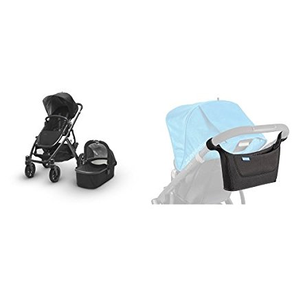 UPPAbaby 2017 VISTA Stroller, Jake & UPPAbaby Carry-All Parent Organizer, Black