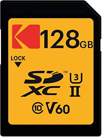 Kodak 128GB UHS-II U3 V60 Ultra Pro SDXC Memory Card