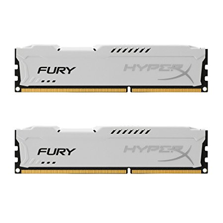 HyperX FURY 8 GB (2 x 4 GB) DDR3 1866 MHz CL10 DIMM Memory Module Kit - White