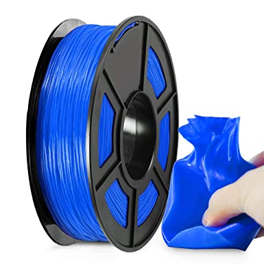 3D Printer TPU Filament 1.75, SUNLU Blue TPU Flexible Filament 1.75mm, Fit FDM 3D Printer, 0.5KG Spool, Dimensional Accuracy  /- 0.02 mm, TPU Blue