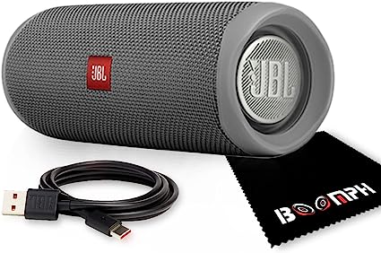 JBL Flip 5: Portable Wireless Bluetooth Speaker, IPX7 Waterproof - Gray