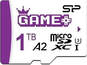 Silicon Power 1TB Superior Gaming Micro SDXC UHS-I (U3), V30 4K A2,High Speed MicroSD Card with Adapter, Design for Steam Deck, ROG Ally and Nintendo-Switch