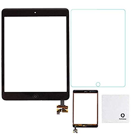 FixCracked for iPad Mini Screen Replacment,Glass Screen Digitizer Complete Full Assembly for iPad Mini 1 & Mini 2（black）   Screen protector