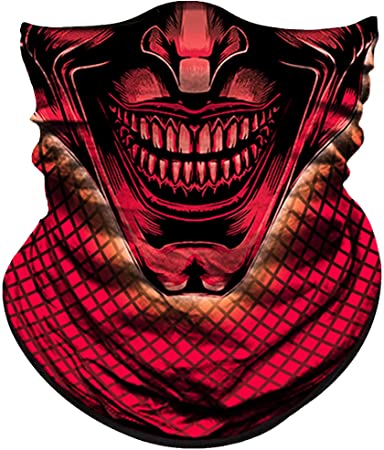 Obacle Skull Face Mask Half for Dust Wind Sun Protection Seamless 3D Tube Mask Bandana for Men Women Durable Thin Breathable Skeleton Mask Motorcycle Riding Biker Fishing Cycling Sports Festival