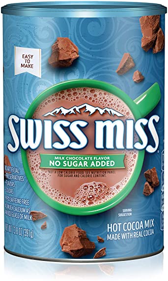 Swiss Miss Hot Cocoa Mix, No Sugar Added, 13.8 oz