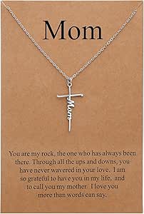 Lcherry Gifts for Grandma Mom Daughter Teacher Cross Necklace for Women Christian Necklaces Religious Gifts Jewelry for Women