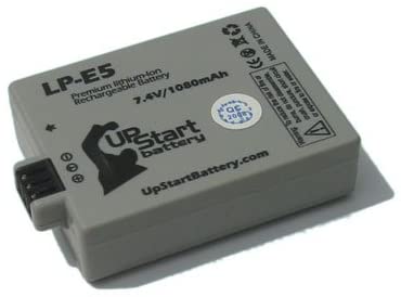 UpStart Battery LP-E5 Replacement Battery for Canon EOS Rebel T1i XSi XS 1000D 450D 500D Kiss F X2 X3 XSI EF-S Digital Cameras