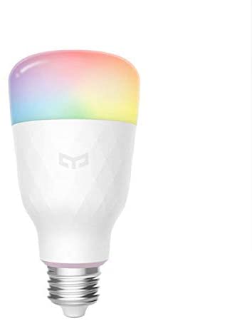 Yeelight 1S WiFi Light Bulb,16 Million Colors Music Sync E27 8.5W RGB Dimmable 800lm White Light Compatible Work with Alexa, Google Assistant, Homekit (1 Pack)