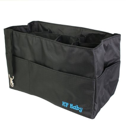 KF Baby Diaper Bag Insert Organizer - 12 x 64 x 8 inch Black