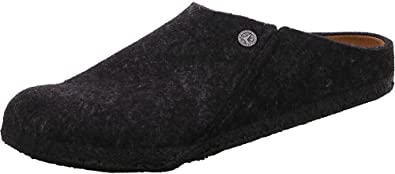 Birkenstock Zermatt Men's Standard Felt Open Heel Slippers Grey Size: