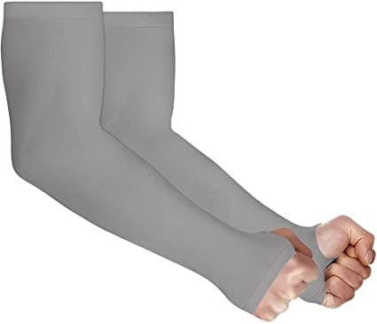 LOYAL EMPLE Arm Sleeves, Skinny fit Thumb Stretchable Hand Cover Arm Sleeves