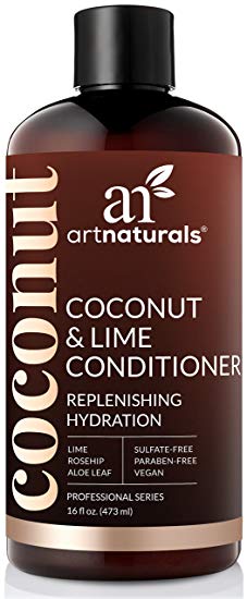 ArtNaturals Coconut and Lime Daily Conditioner – (16 Fl Oz/473ml) – Replenishing Hydration – Deep Moisturizing For All Hair Types – Sulfate-Free and Vegan – Coconut, Lime, Aloe Vera and Rosehip
