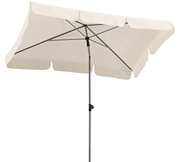 Schneider 718-02 Umbrella Locarno approx 180 x 120 cm, 4-Part, Rectangular, Natural, 180 x 120 x 240 cm