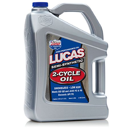 Lucas Oil 10115 Semi-Synthetic 2-Cycle Oil - 1 Gallon Jug