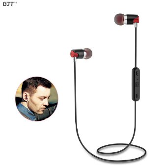 Bluetooth Headphones GJT®BTH-700 Sweatproof Bluetooth V4.0 Wireless Headset Earphones In-Ear Earbuds with Microphone&Stereo for Sports (RED)