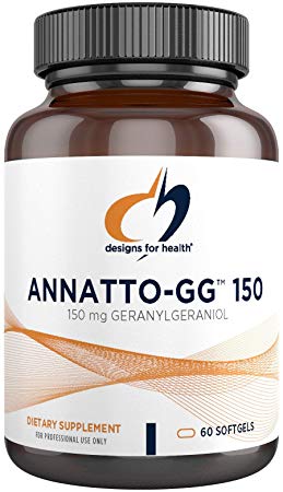 Designs for Health Annatto-GG - Groundbreaking Geranylgeraniol Supplement for Healthy Aging   Cellular Energy Support (60 Softgels)