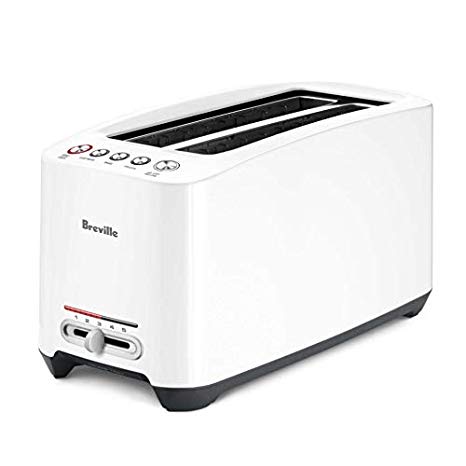 Breville the 'Lift & Look' BTA630XL One-Touch Extra Long 4-Slice Toaster - White