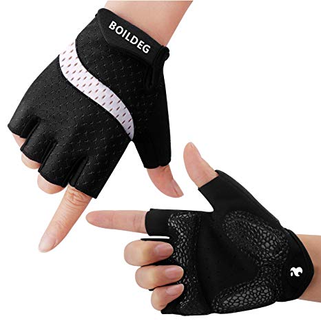 boildeg Cycling Gloves,Bicycle Gloves Shock-Absorbing Anti-Slip Pad Breathable for Mountain Road Bike and Road Cycling Outdoor Sports suit Men/Women