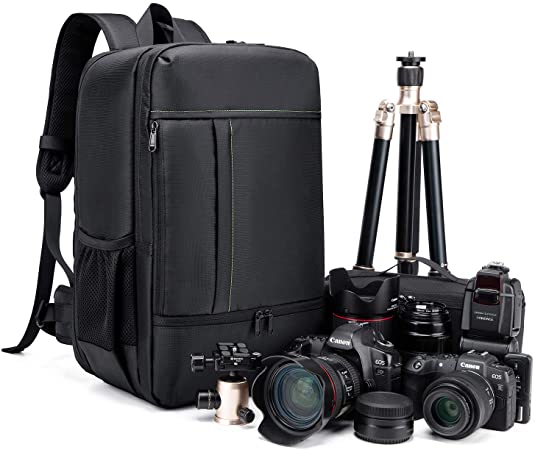 Estarer Waterproof DSLR Camera Laptop Backpack with Tripod Holder,Removable Gear Box,Large Professional SLR Photo Rucksack for DJI Mavic Pro,Canon,Nikon,Sony,Fujifilm (Large Professional)