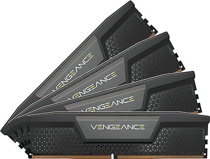 CORSAIR VENGEANCE DDR5 RAM 64GB (4x16GB) 6600MHz CL32 Intel XMP iCUE Compatible Computer Memory - Black (CMK64GX5M4B6600C32)