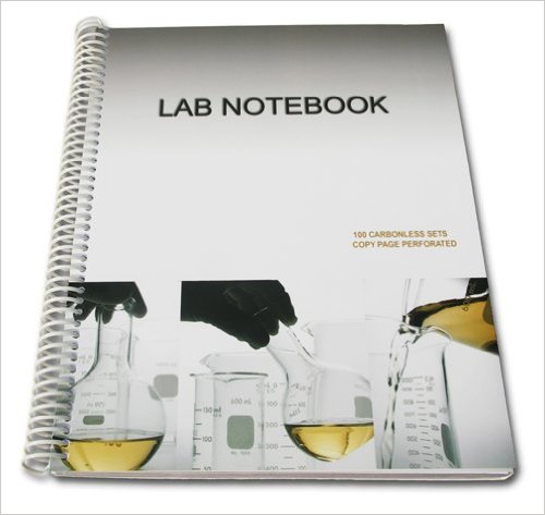 Lab Notebook 100 Carbonless Pages Spiral Bound (Copy Page Perforated)