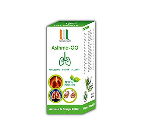 WHM ASTHMA-GO Ayurvedic Herbal Syrup for Asthma, Bronchitis, Smoker's Lung Infection,(Pack of 3) 200ml