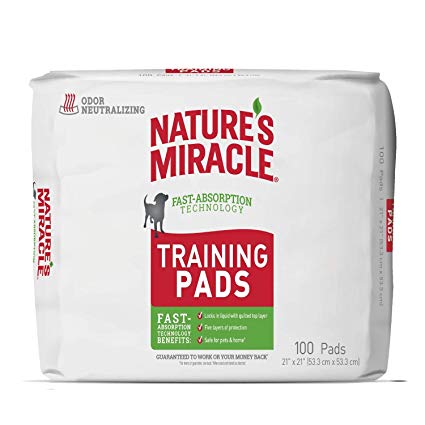 Nature's Miracle Puppy Pads, Puppy Training Pads with Fast Absorption Technology