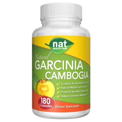 100 Pure Garcinia Cambogia 3 Months Supply Natural Weight Loss Formula - For Women and Men - Appetite Suppressant - Diet Pill - No Problem Guarantee
