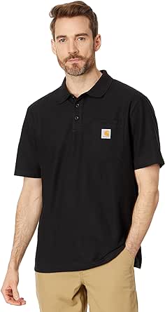 Carhartt Men's Loose Fit Midweight Short-Sleeve Pocket Polo