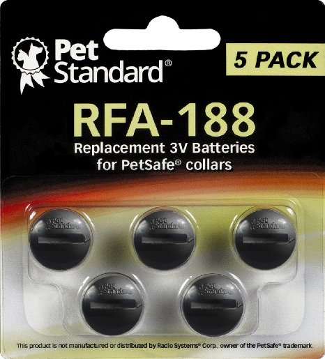 PetSafe Compatible RFA-188 Replacement Batteries Pack of 5