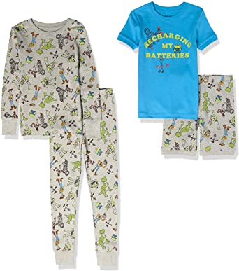 Spotted Zebra Boys' Disney Star Wars Marvel Snug-Fit Cotton Pajamas Sleepwear Sets