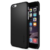iPhone 6 Case Spigen Exact-Fit Non-Slip Thin Fit Smooth Black Premium SF Coated Non Slip Surface with Excellent Grip Case for iPhone 6 2014 - Smooth Black SGP10936