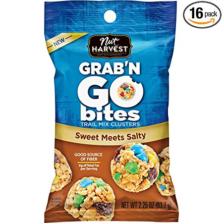 Nut Harvest Go Bites, Sweet Meets Salty, 2.25 Ounce (16 Count)