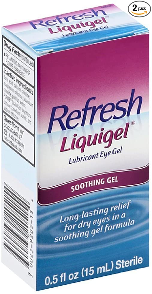Refresh Liquigel Lubricant Eye Gel, 0.5 Fl Oz (Pack of 2)