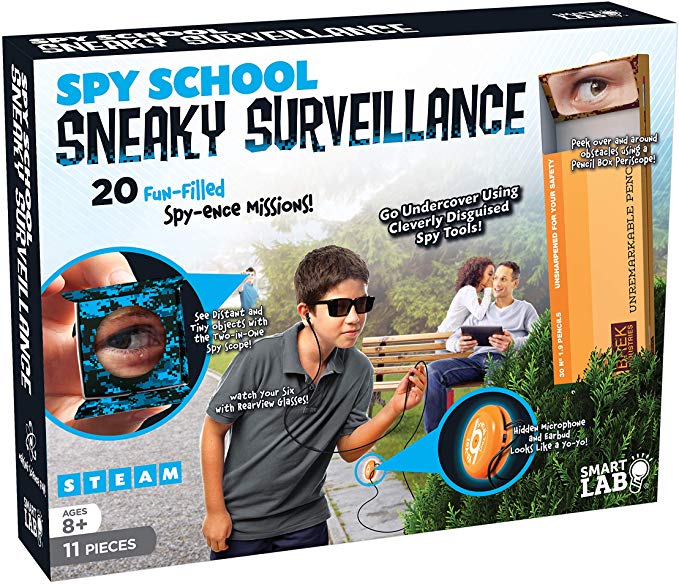 SmartLab Toys Spy School Sneaky Surveillance - 11 Pieces - Includes in-World Book