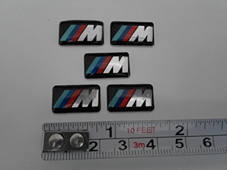 5 Pieces - M-Sport - BMW Badge Decal Emblem Car Sticker Sticker M Sport *** USA SELLER ***