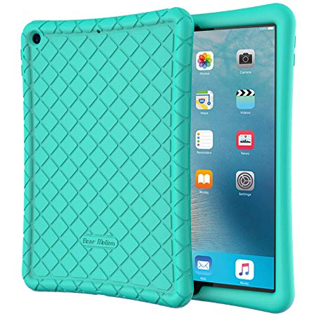 Bear Motion for New iPad 7th Generation Case 10.2 Inch 2019 - Premium Silicon Case for New iPad 10.2 Inch 2019 Release (New iPad 7th Generation Case 10.2 Inch 2019, Green)