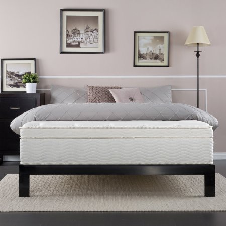 Night Therapy Spring 13 Inch Deluxe Euro Box Top Spring Mattress Queen