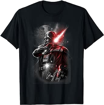 Star Wars Darth Vader Lightsaber Portrait Maglietta