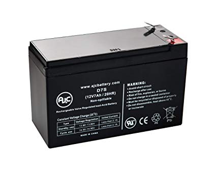 Enduring 6-FM-7 6-FM-7.5 12V 7Ah Sealed Lead Acid Battery - This is an AJC Brand Replacement