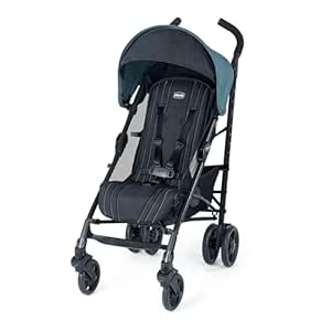 Chicco Liteway® Stroller, Compact Fold Baby Stroller with Canopy, Lightweight Aluminum Frame Umbrella Stroller, for Use with Babies and Toddlers up to 40 lbs. | Arctic/Blue