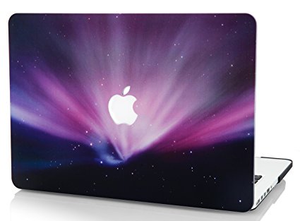 KEC MacBook Air 13 Inch Case Plastic Hard Shell Cover A1369 / A1466 Space Galaxy (Pink Space)