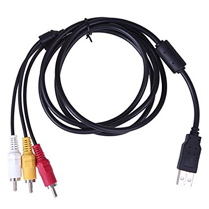 HDE 3 RCA to USB Audio/Video A/V Camcorder Adapter Cable for TV/Mac/PC