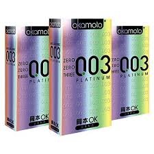 Okamoto 003 Platinum Condoms - 30 Pieces  GUINNESS WORLD RECORD HOLDER AS THE THINNEST LATEX CONDOM