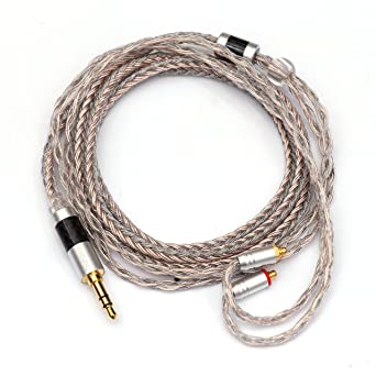 LINSOUL TRIPOWIN Jelly Upgraded 21 Core HiFi Earphone Cable with Silver-Plated OCC Alloy Copper Graphene OCC Mixed Braided Cable for Audiophile Musician (MMCX-3.5mm, Jelly)