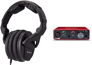 Sennheiser HD280PRO Headphone (New Model) & Focusrite Scarlett Solo (3rd Gen) USB Audio Interface with Pro Tools | First