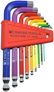 PB Swiss Tools PB 212H-10 RB Ballend hex set rainbow